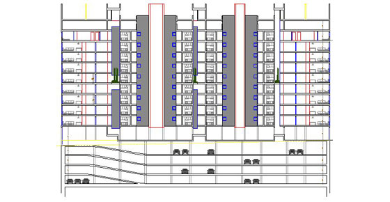 Edificio de 124 viviendas en bloque (EMV) (Madrid, Spain) 3